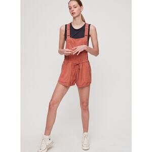 Aritzia Wilfred Free Beatriz Romper Colorado Size Medium Tencel Shortalls Drapey